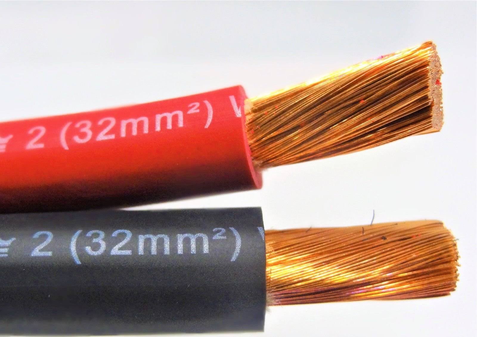 2 AWG Excelene Welding Cable Black or Red Made in USA (125 ft, Black) - Avayadevconnect