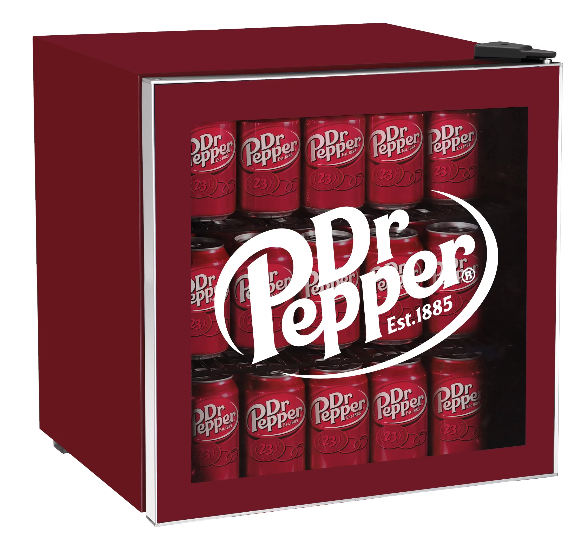 Dr. Pepper, 1.8 Cu. ft./50 Can Glass Door Compact Refrigerator, MIS169DRP, Red