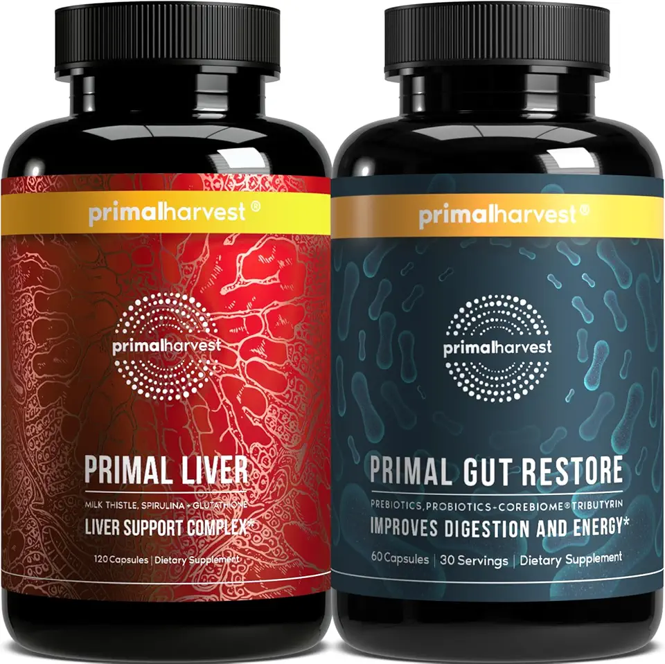 Primal Harvest Liver & Gut Restore Supplements for Women and Men, Bundle - Kansas Nuitrition - HNZSDS