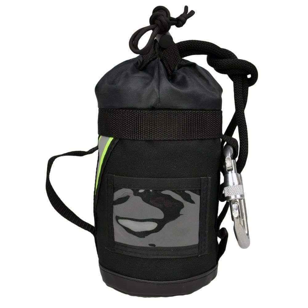 Lightning x Fire Rescue Personal Escape Rope Bag Bail Out Kit w/ 40 x 8mm Rope u0026 Carabiner NFPA, Size: One size, Black