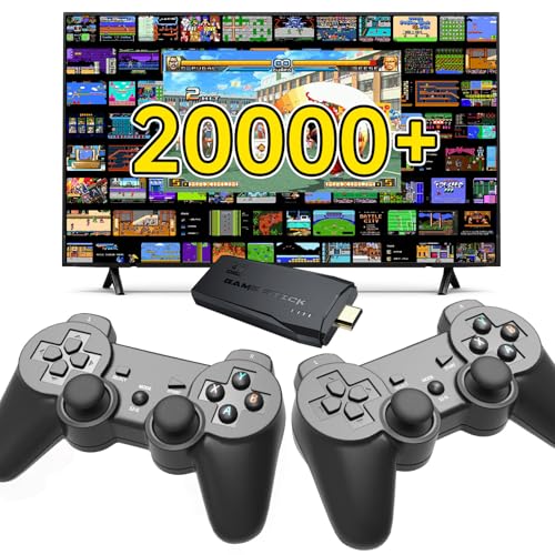 Retro Game Console,Retro Game Stick with 20,000+ Games,4k Hdmi Output Game Stick,TV-Connectable Game Stick,Plug and Retro Play Video Games for Tv