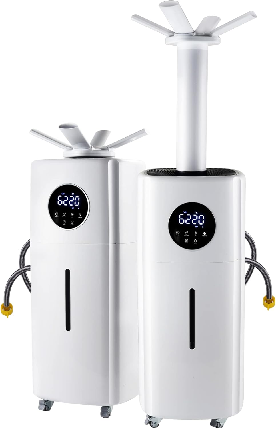 Commercial Industrial Humidifier Whole House Humidifier 6Gals Water Tank Max 2000ml/h Mist Output Faucet Filling Humidifier for Plant Large