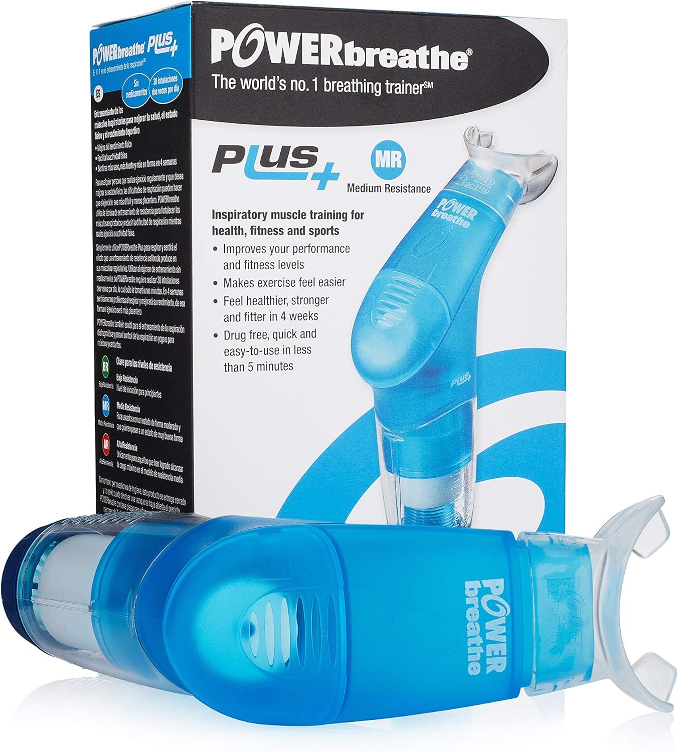 POWERbreathe - Breathing Exercise Device for Lungs, Breathing Trainer and Therapy Tool to Strengthen Breathing Muscles and Help Lung Capacity