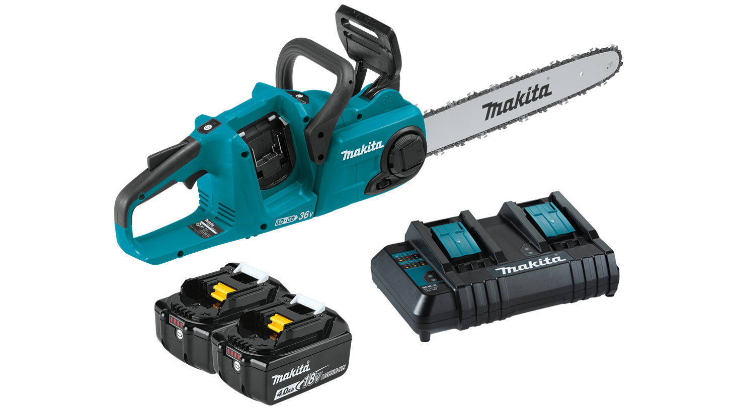 Makita XCU04CM 36V (18V X2) LXT&reg; Brushless 16 Chain Saw Kit (4.0Ah) BO.1012