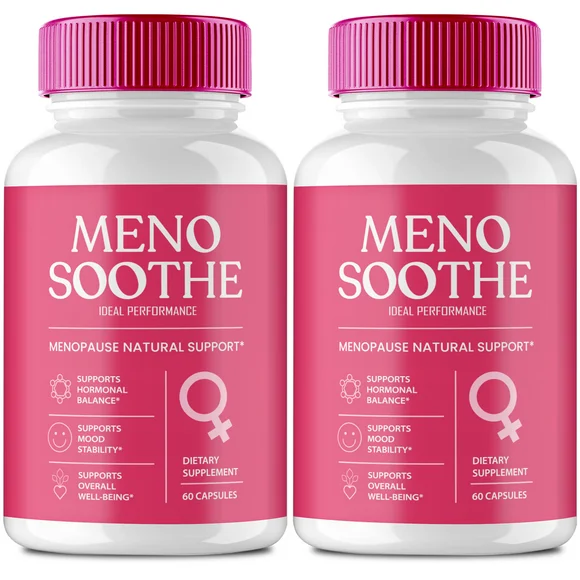 Menosoothe Advanced Blood Formula Capsules, Official Meno Soothe Supplement Pills, Premium Formula Support Healthy