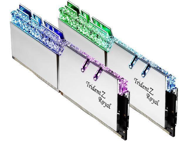 G.SKILL Trident Z Royal Series 32GB (2 x 16GB) 288-pin DDR4 SDRAM DDR4 3600 Desktop Memory Model F4-3600c19d-32gtrs