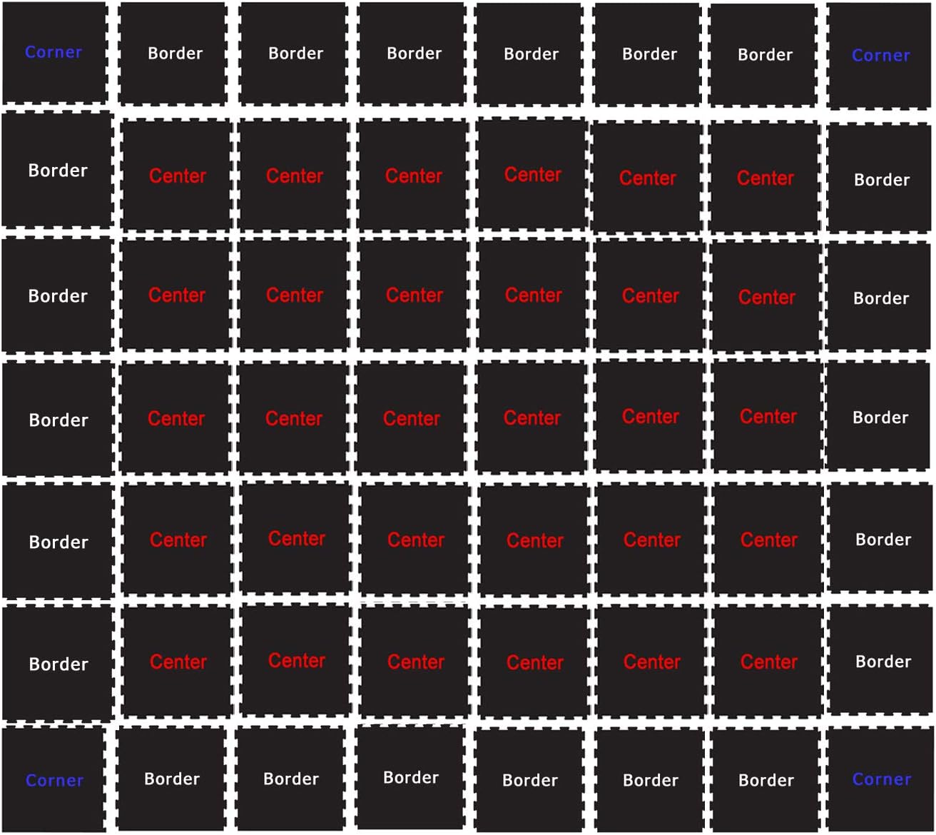 American Floor Mats Sport 8mm Heavy Duty Rubber Flooring - Interlocking Rubber Tile (23 x 23) 10% Grey 9'7 x 9'7 Set (91 Square feet)