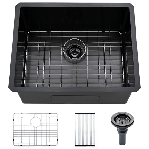 Stainless Steel Laundry Sink Undermount-VASOYO 23x18x13 Undermount Laundry Sink Stainless Steel Utility Sink 16 Gauge Single Bowl Laundry Room Sink