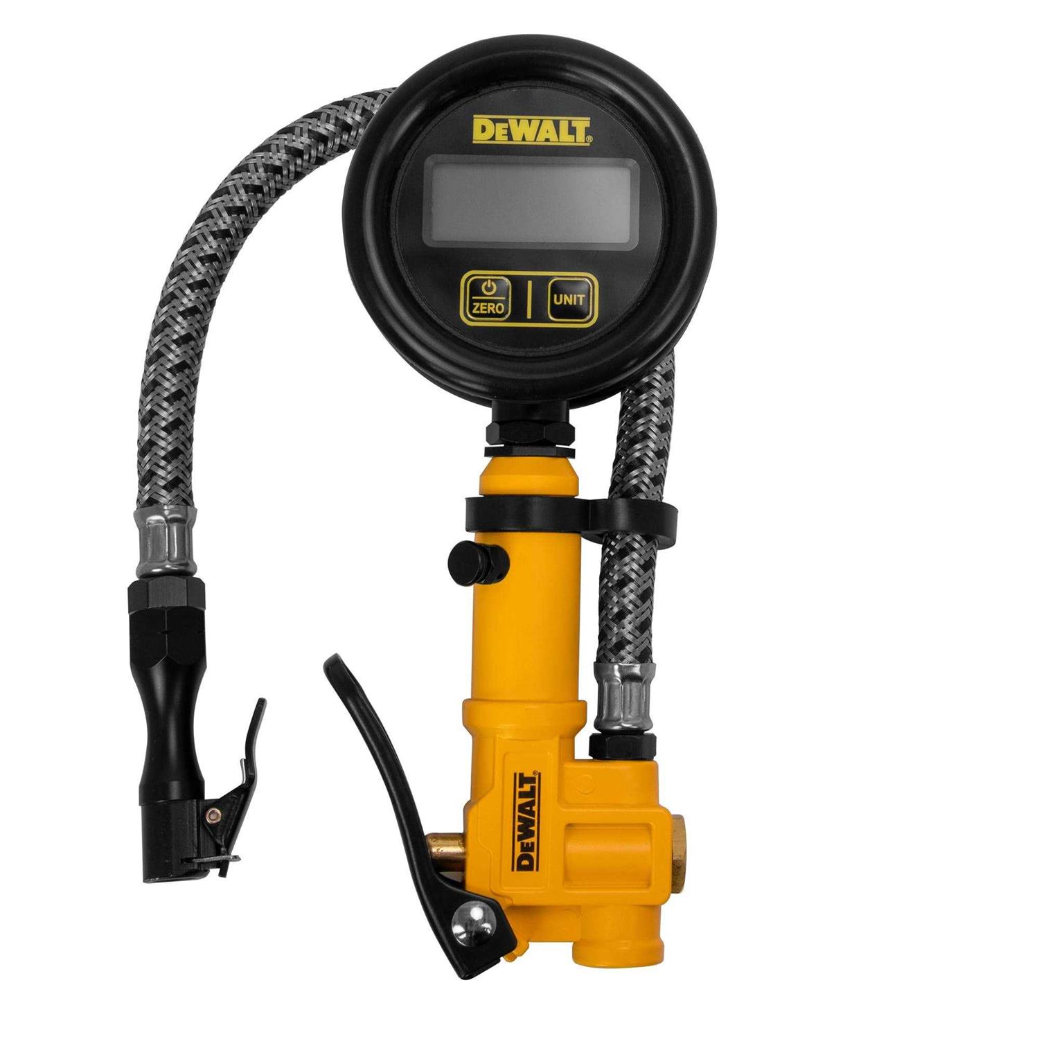 DEWALT 2.5 Digital Inflator with 12 Steel Braided Hose - Sports Supplies Online Store
