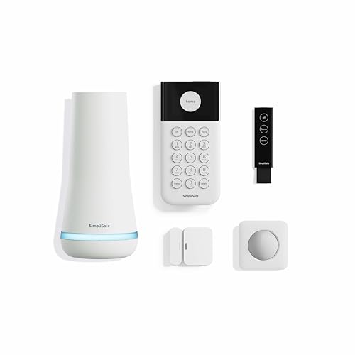 SimpliSafe 5 Piece Wireless Home Security System - Optional 24/7 Professional Monitoring - No Contract - Compatible with Alexa and Google Assistant