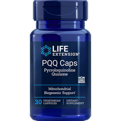 PQQ Caps with BioPQQ 20 mg 30 vegcaps by Life Extension - Kansas Nuitrition - HNZSDS