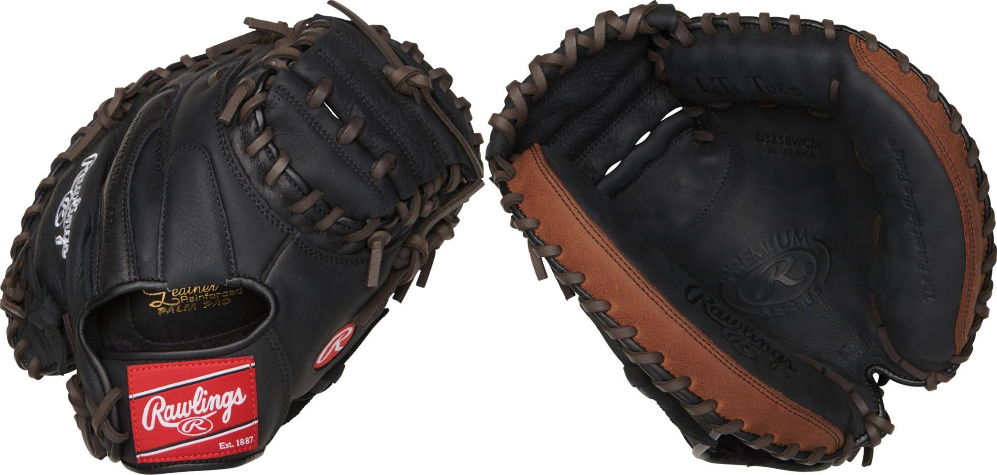 Rawlings 32.5&& Premium Series Catcher&s Mitt 2020, Black