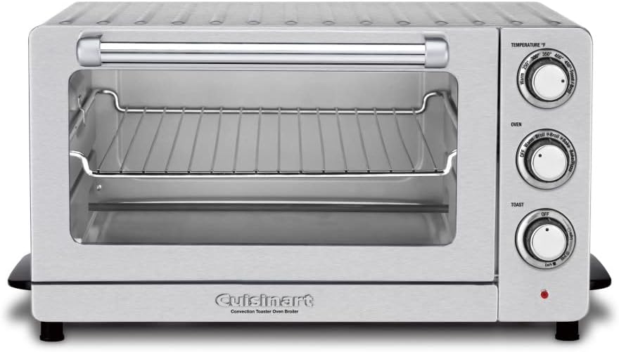 Open Box Cuisinart TOB-60N2 Convection Toaster Oven Broiler, 1800W - Stainless Steel