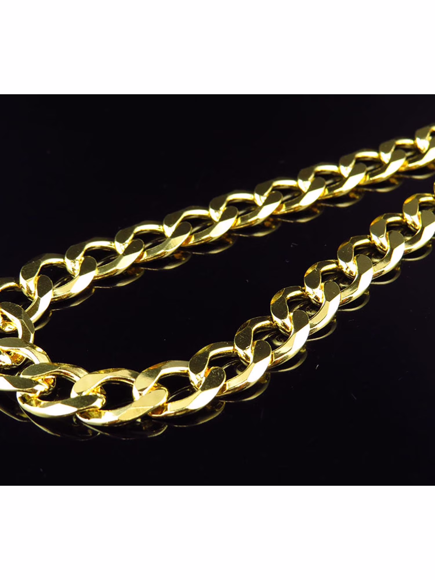Yellow Gold Finished Curb Cuban Link 10MM Chain Necklace 18"-28"