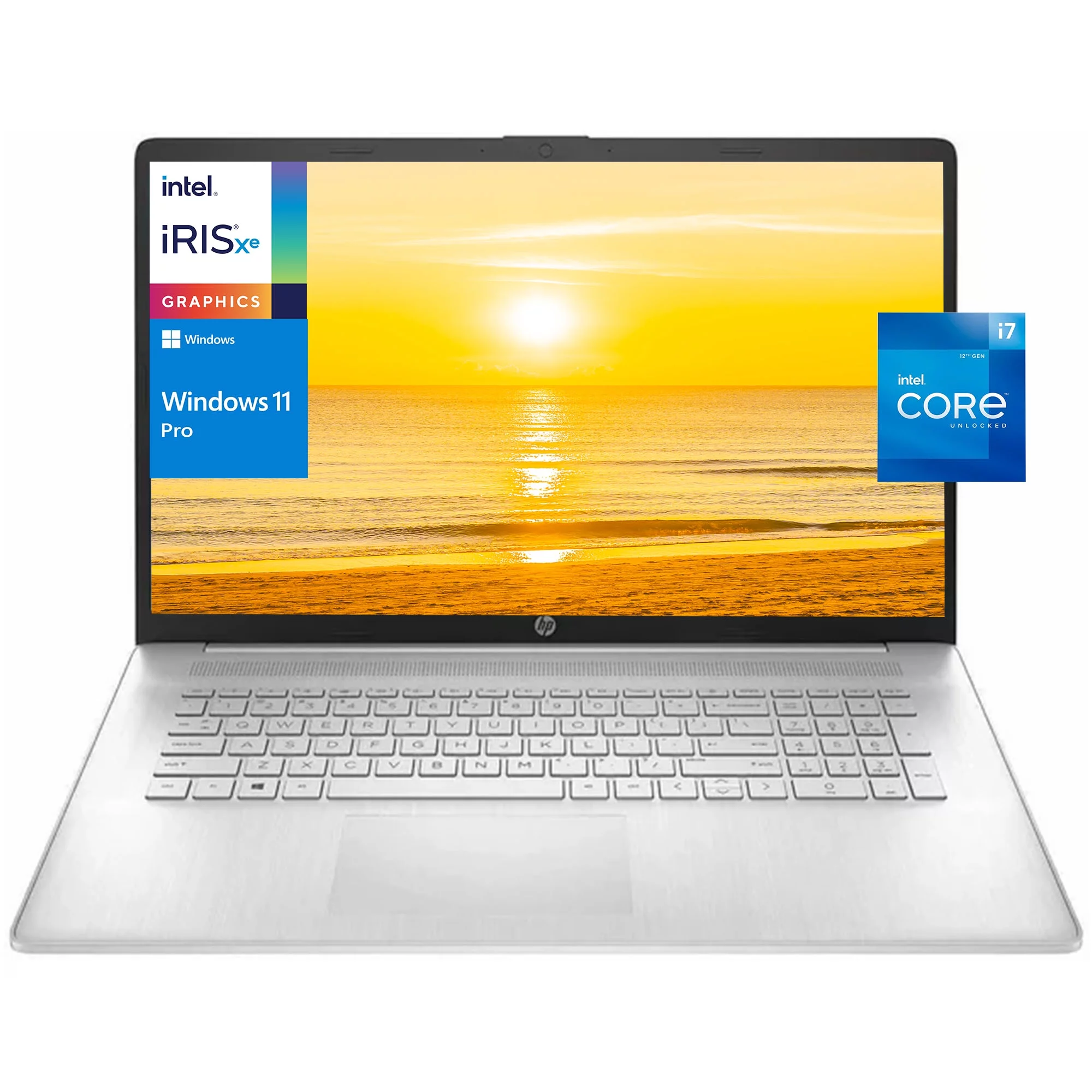 HP 17 17.3" HD+ [Windows 11 Pro] Business Laptop Computer, 12th Gen Intel 10-Core i7-1255U, 16GB RAM, 512GB PCIe SSD, Iris Xe Graphics, Wi-Fi, BT