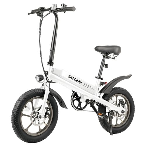 Gotrax S3 Electric Bike, 16x3.0 Fat Tire Electric Bicycle Adults, 750W Peak Motor, Max Range 25 Miles, Up to 20 Mph, Removable Battery