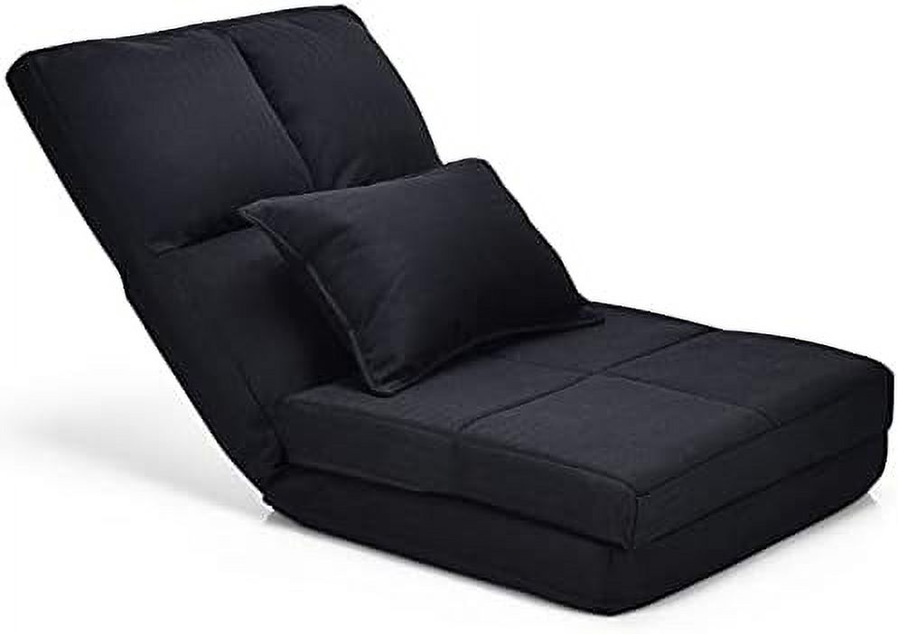 GEROBOOM Folding Sofa Bed  Triple Fold Floor Couch for Adults with Pillow  Floor Foldable Mattress with 6 Reclining Position  Convertible Sleeper