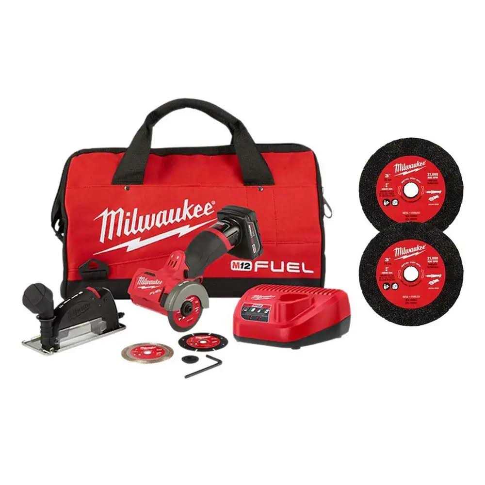 Milwaukee 2522-21XC M12 FUEL 3 Compact Cut Off Tool Kit