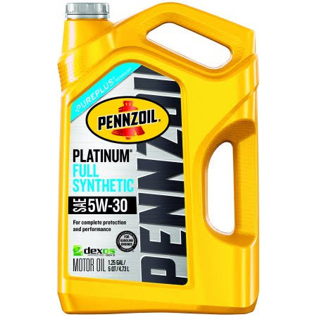 (12 Pack) Pennzoil Platinum 5W-30 Dexos Full Synthetic Motor Oil, 5 qt