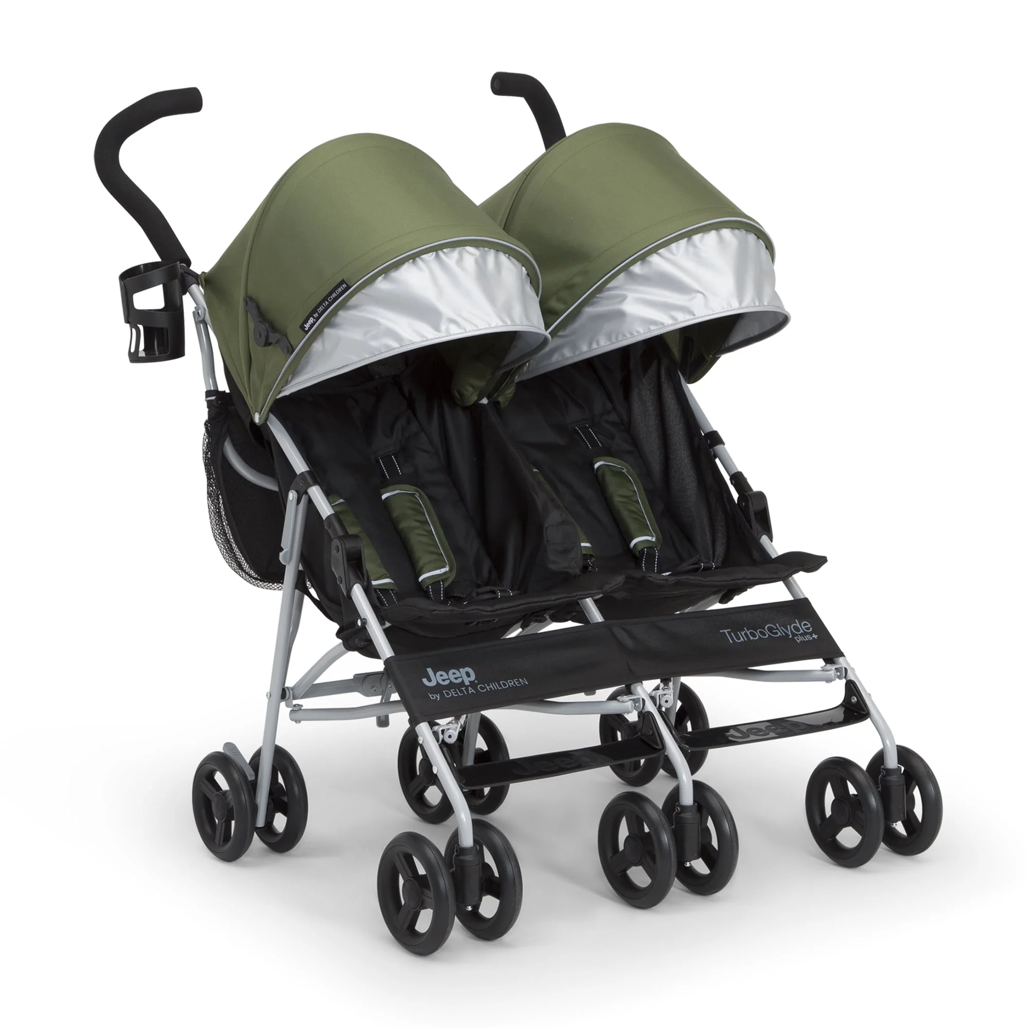 Jeep TurboGlyde Plus Side by Side Double by Delta Children, Olive Green