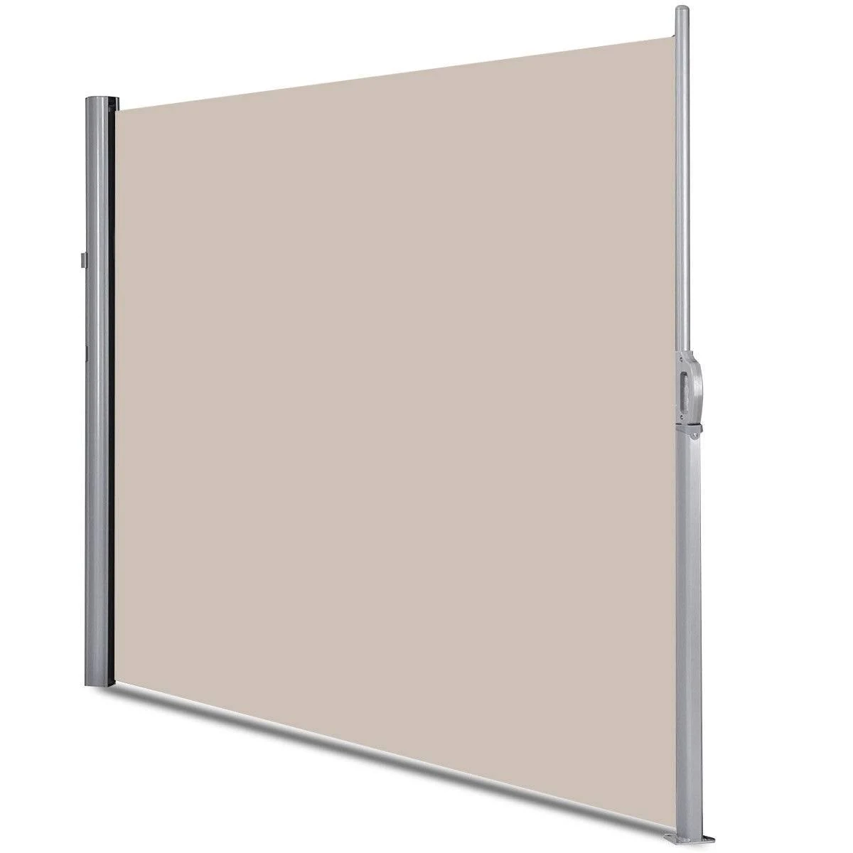 Costway Patio Retractable Folding Side Awning Screen