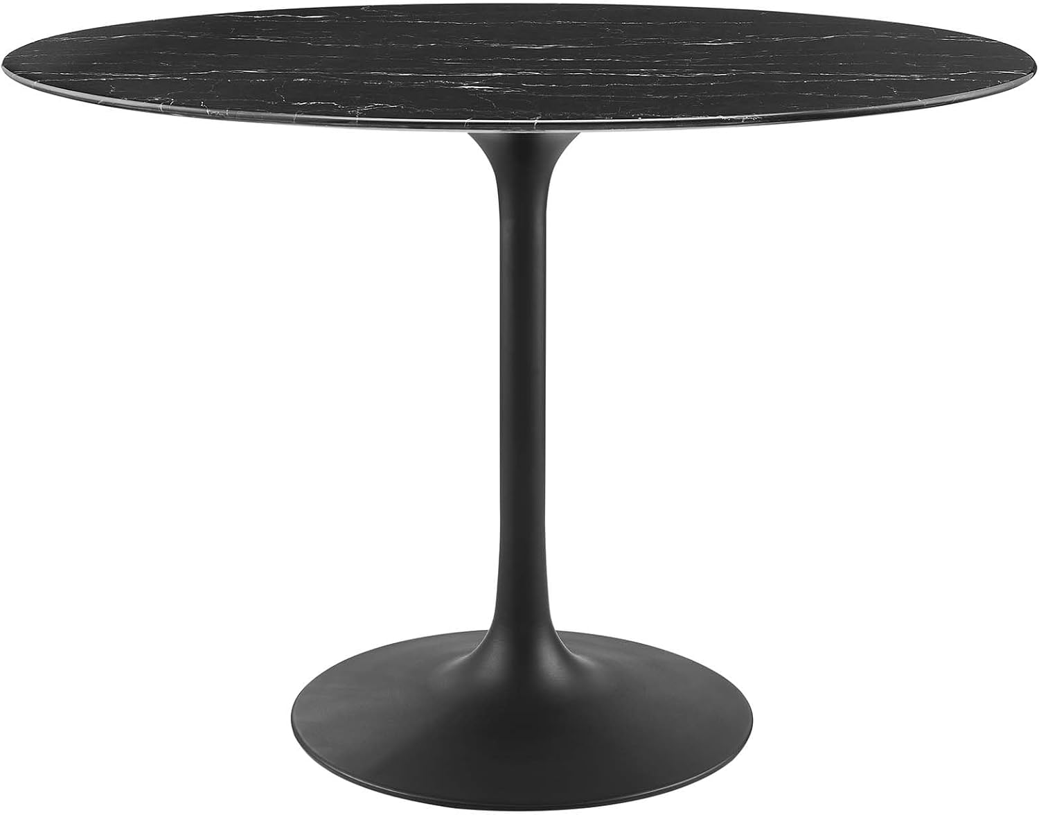 Modway Lippa Dining Table, 42", Black Black