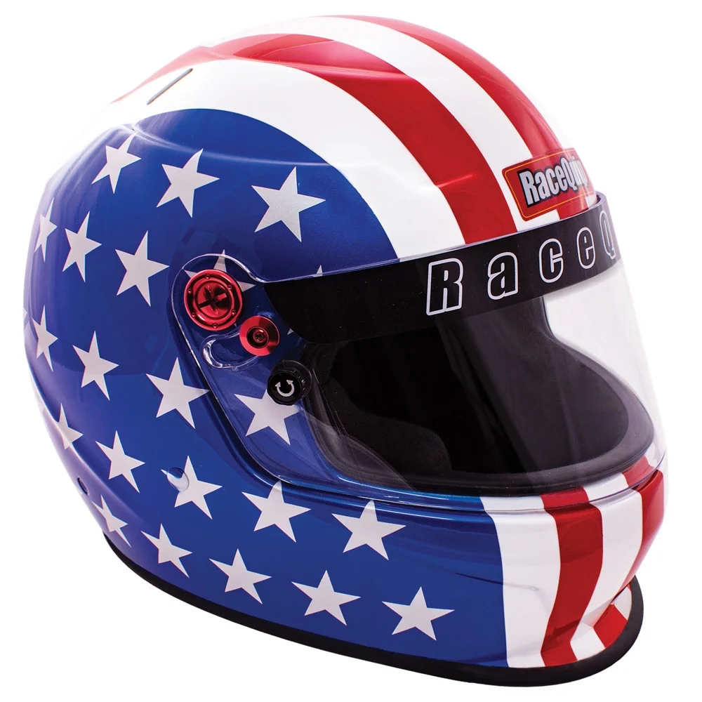RaceQuip 276122RQP Pro20 America Racing Helmet Full Face Snell SA2020 Red/White/Blue SM