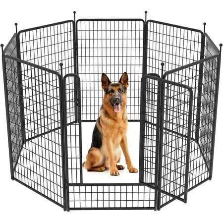 Fxw Rollick Dog Playpen Outdoor Panels Height Dog Fence Exercise Pen with Doors for Medium/Small Dogs - Pet Supplies online store