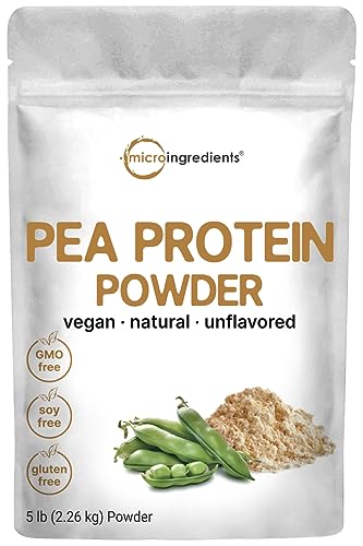 Micro Ingredients North American Grown, Pea Protein Powder, 5 Pounds | Plant Based
