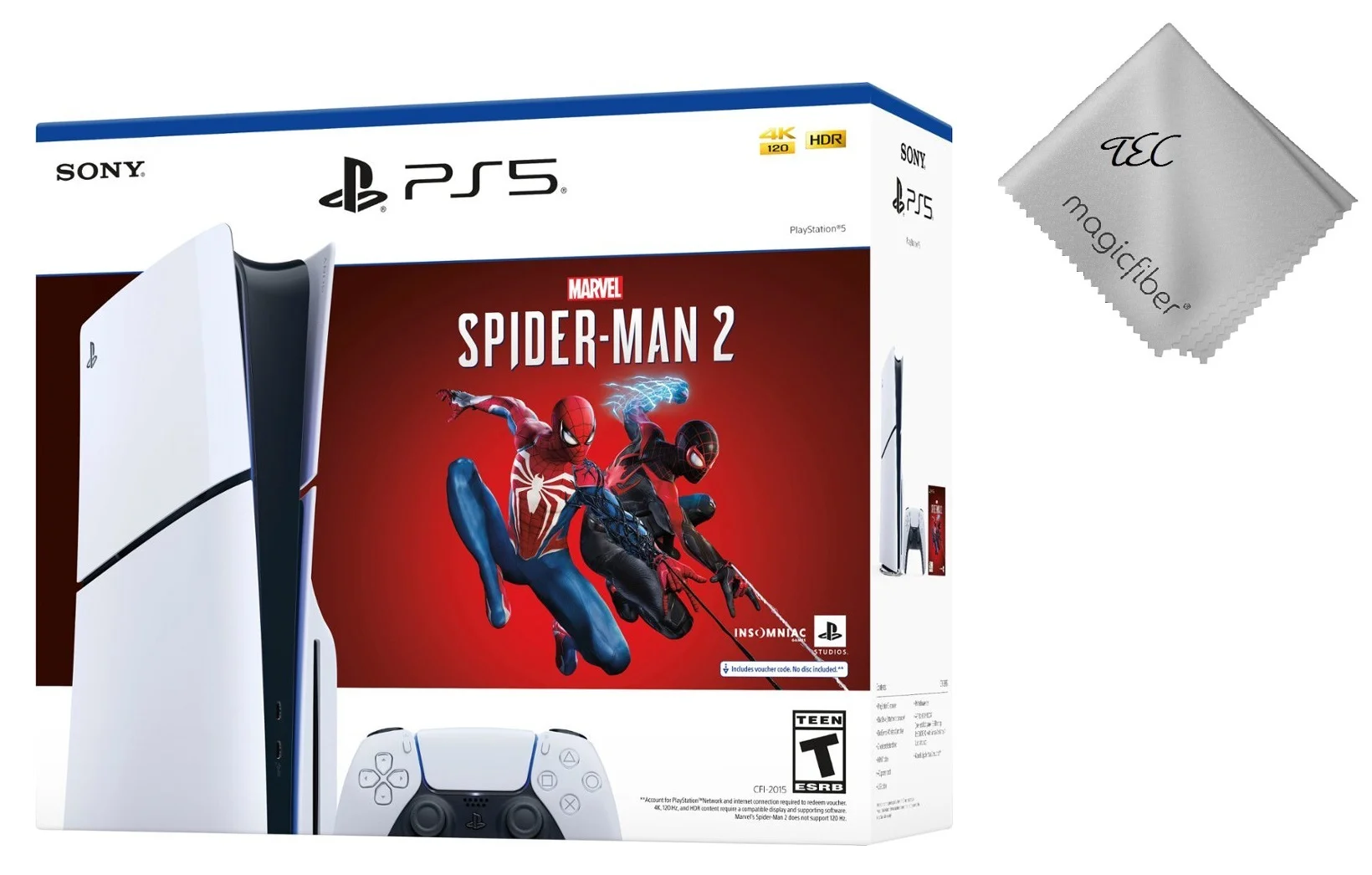 New TEC Sony PlayStation_PS5 Gaming Console (Disc Edition) with Marvel’s Spider-Man 2 Bundle (Slim) - Curated Treasures Market