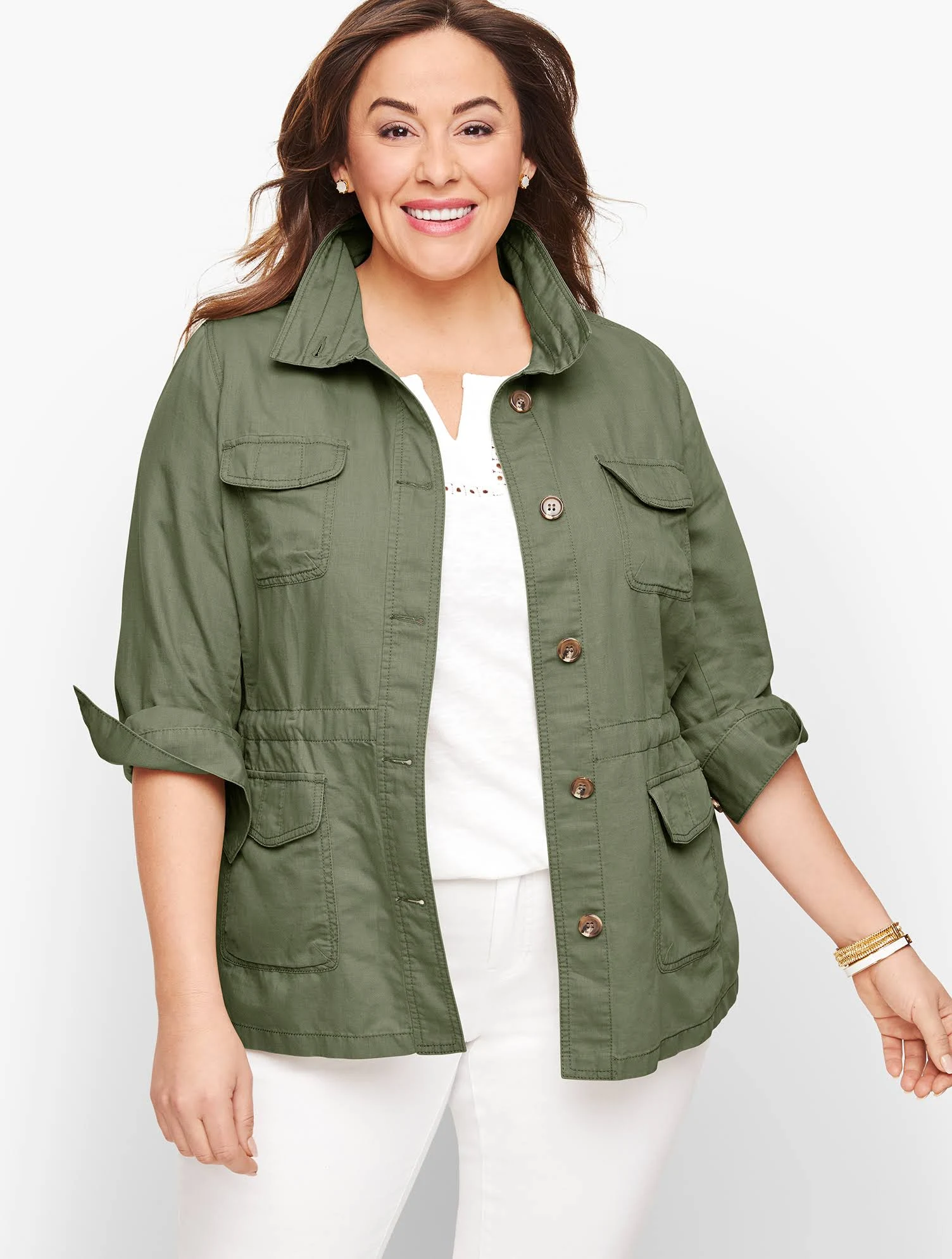 Petite - Classic Casual Jacket - Sagebrush - Xxs Talbots