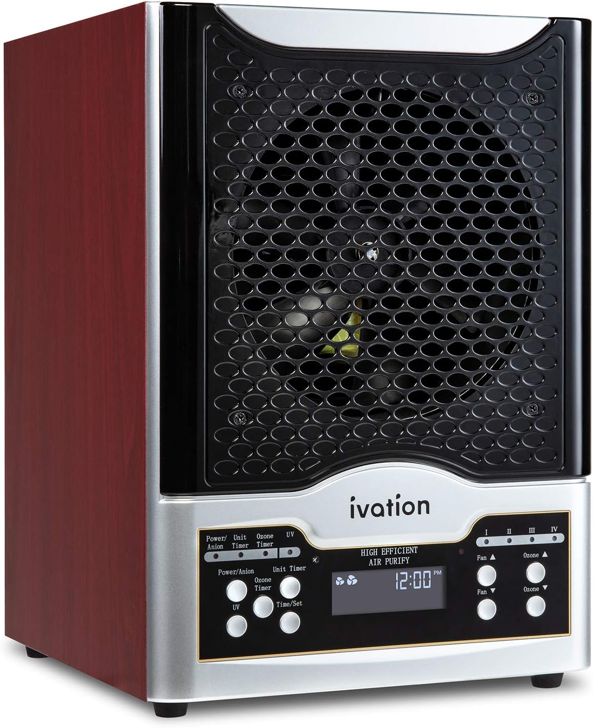 Ivation 5-in-1 HEPA Air Purifier & Ozone Generator W/Digital Display Timer and Remote, Ionizer & Deodorizer 3,700 Sq/Ft – HEPA