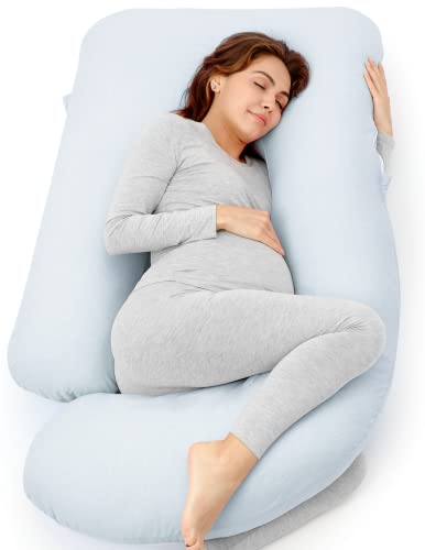 Momcozy Pregnancy Pillows for Sleeping, U Shaped Full Body Maternity Pillow with Removable Cover - Support for Back, Legs, Belly