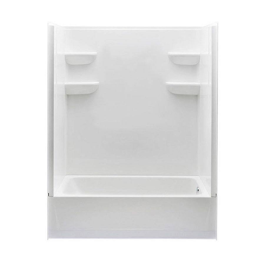 A2 6030CTS2L-AW Composite 60x22 x 31x22 x 77x22 Shower Module Finish: White