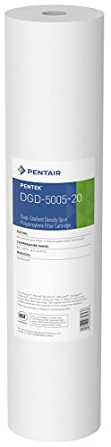 Pentair Pentek DGD-5005-20 Big Blue Water Filter, 20-Inch Whole House Sediment Filter Cartridge Replacement, Dual-Gradient Density Spun Polypropylene