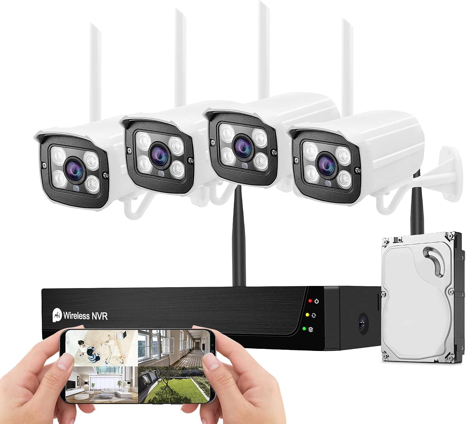 Wireless Security Camera System with 1TB Hard Drive