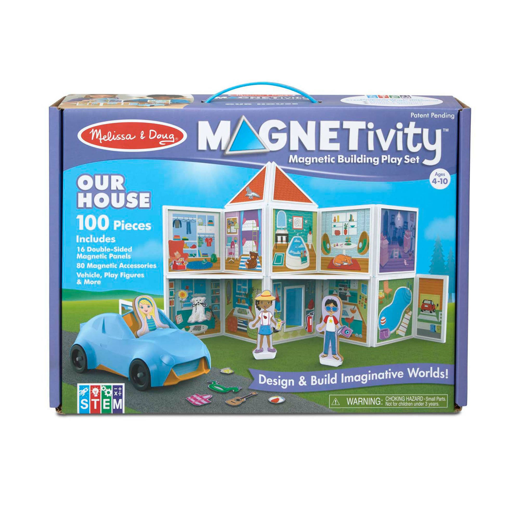 Melissa u0026 Doug - MAGNETivity Magnetic Building Play Set - Our House