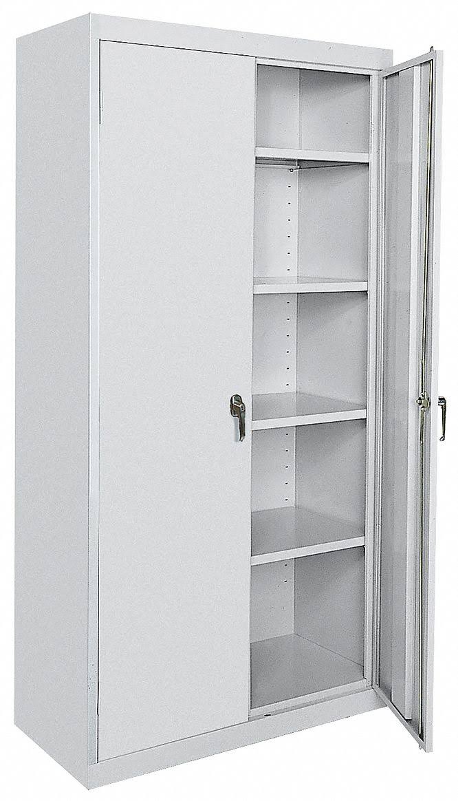 Sandusky EA42362472-05 Storage Cabinet,Dove Gray,Wlded,72 in. H