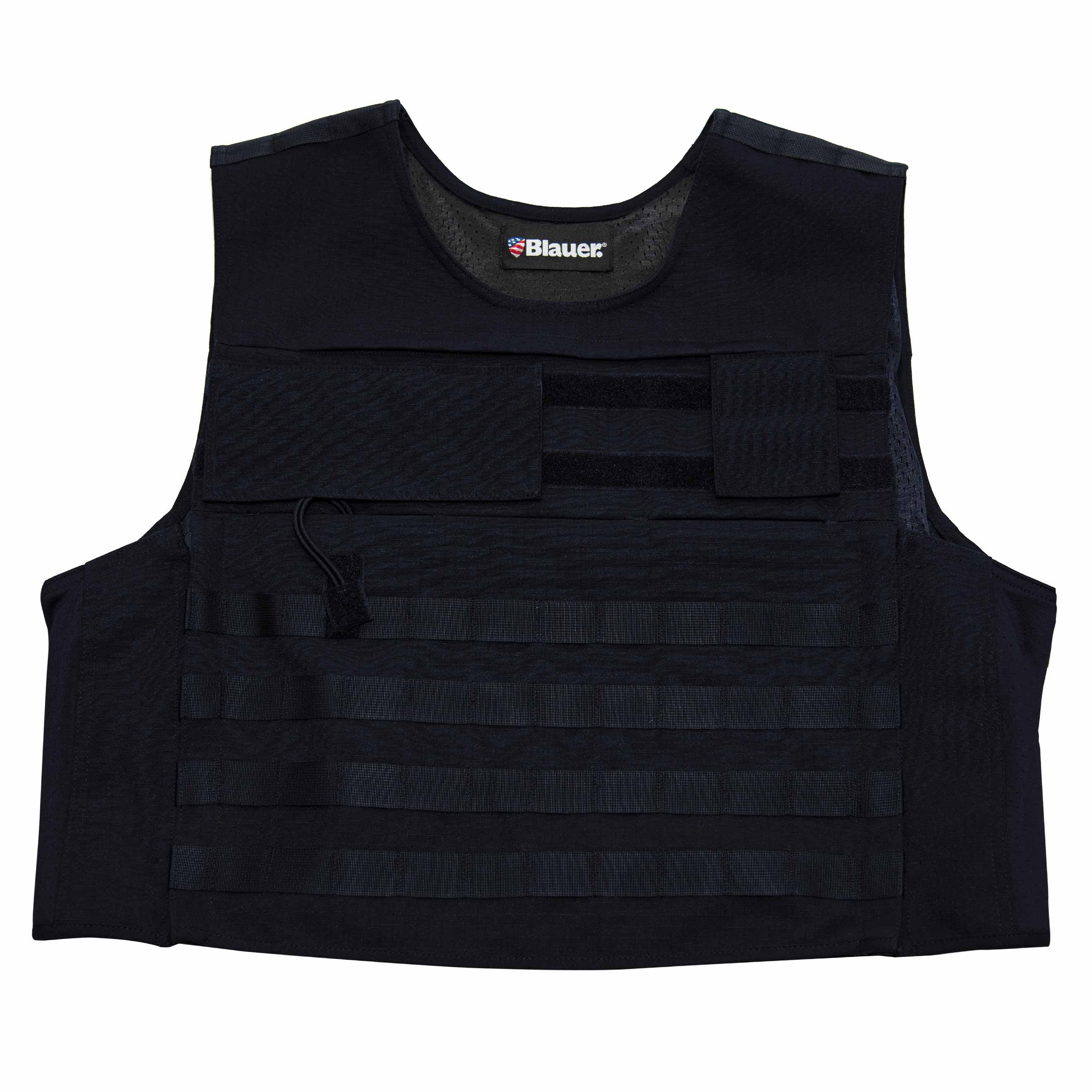 Mens External Plate Carrier - ArmorSkin TacVest XP Size 5X-Large Tall in Black | Polyester by Blauer