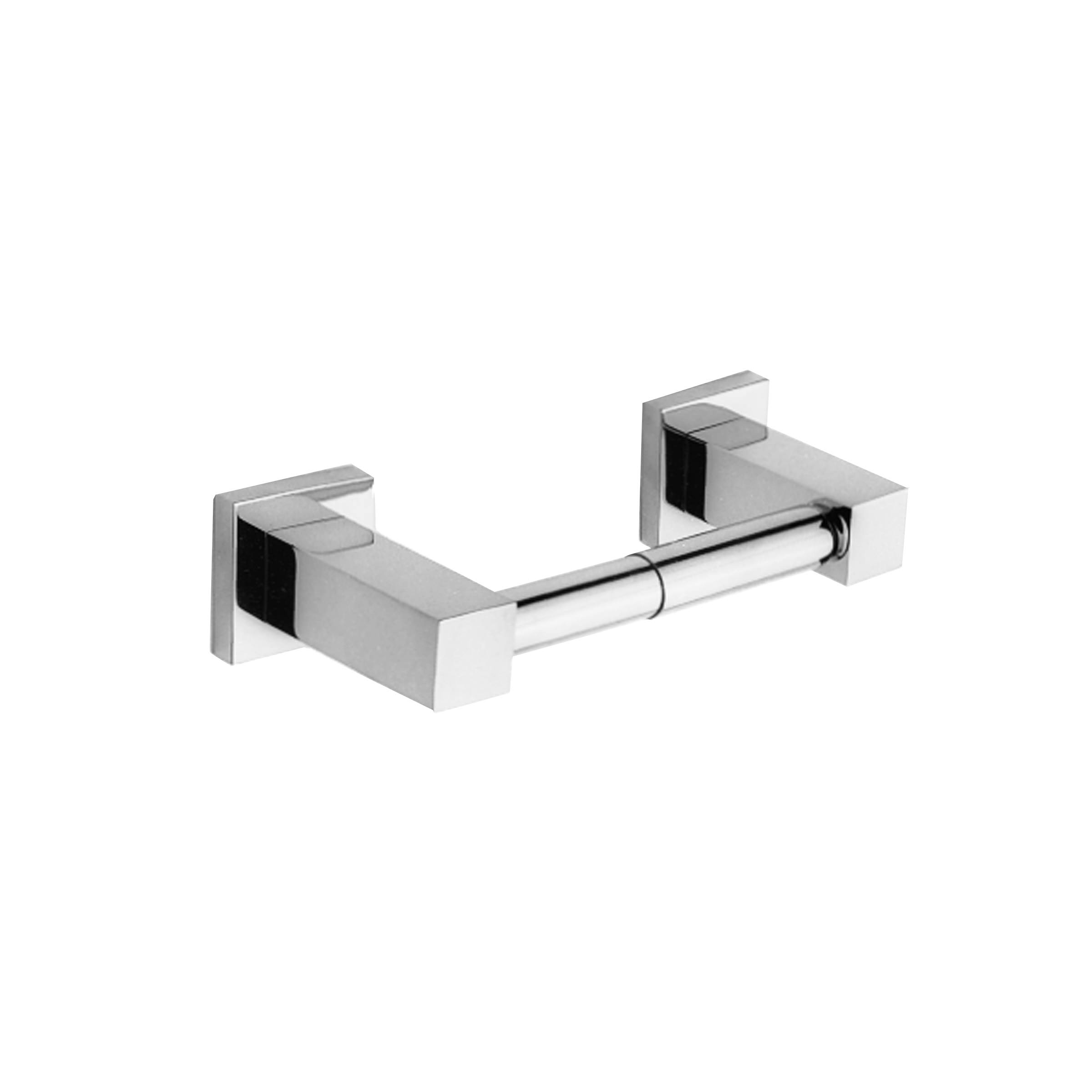 Newport Brass 19-28/04 Cube 2 Double Post Tissue Holder, Satin Brass