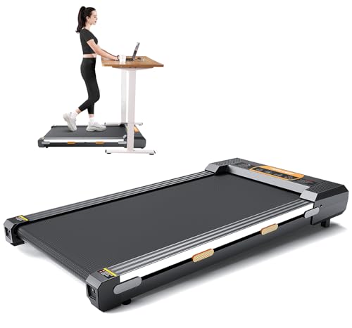 Walking Pad Treadmill with Incline Under Desk Treadmill, 2 in 1 Portable Compact Treadmill for Home with Remote Control, LCD Display