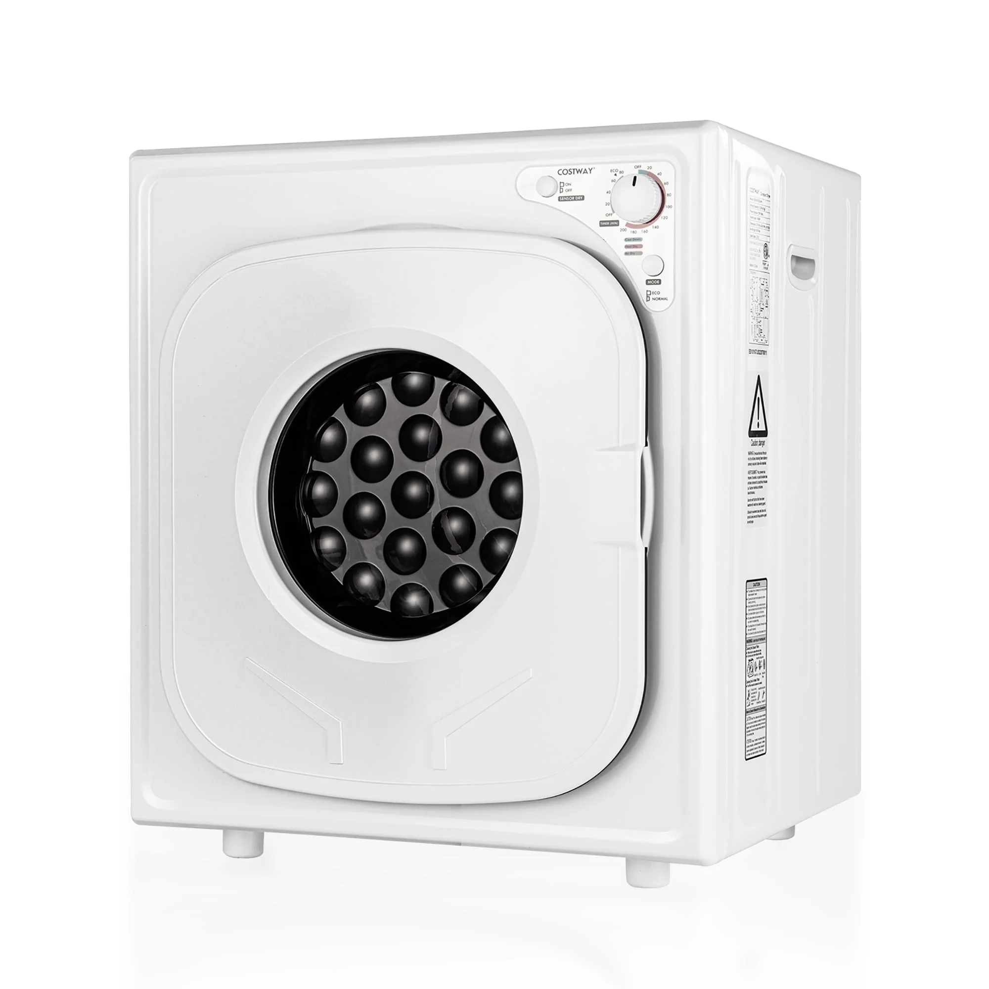 Costway 1500W Electric Tumble Compact Laundry Dryer Stainless Steel Tub 13.2 lbs