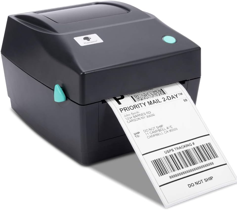 Thermal Label Printer, 4X6 Shipping Label Printer, Commercial Direct Desktop Label Printer for Shipping Packages Barcode Label Maker