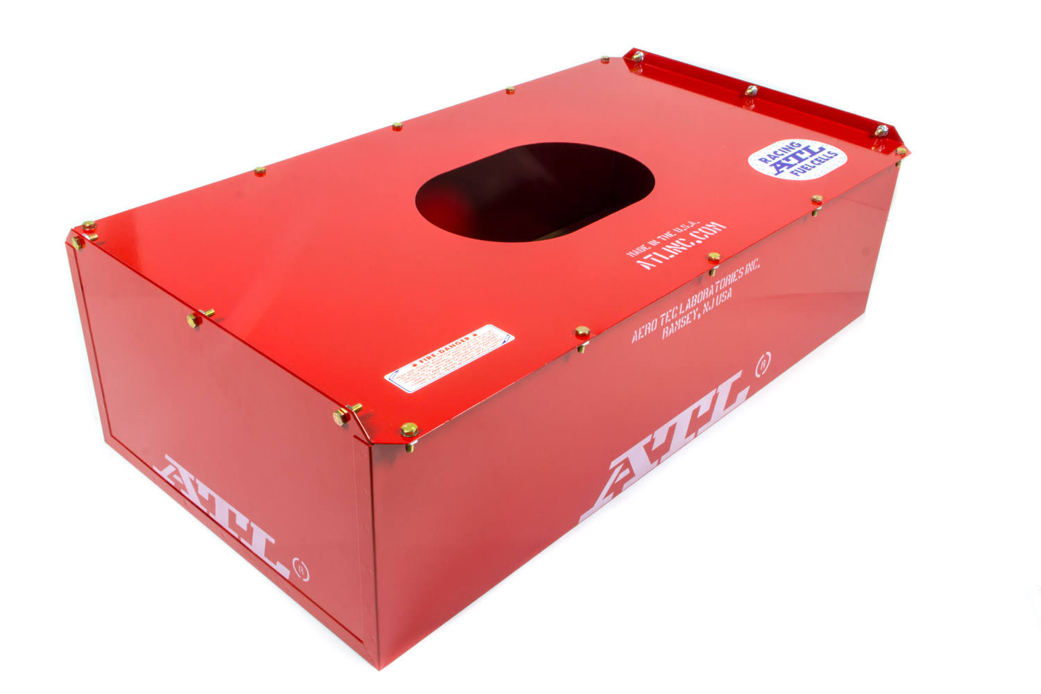 ATL Fuel Cells 34 x 17-1/2 x 9-1/2 in Tall 22 Gal Fuel Cell Can P/N MC622C, Red