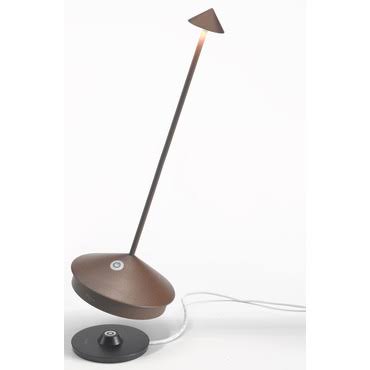 Pina Pro Table Lamp by Zafferano America, Rust, LD0650R3