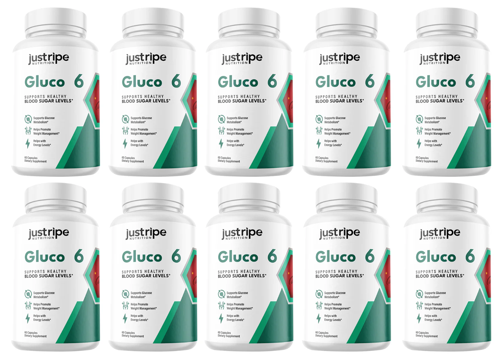 Gluco6 Supplement Advanced Formula Supports Healthy Blood Levels, 10 Pack - Kansas Nuitrition - HNZSDS