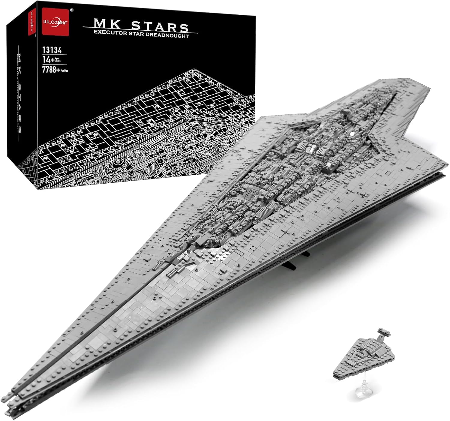 MOC Super Star Destroyer Building Set UCS Executor-Class Star Executor Dreadnought Building Blocks Collectible Set for Adults Model Compatible with