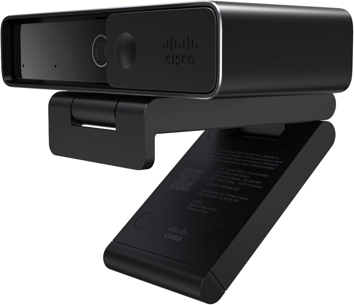 Cisco Webex Desk Camera with up to 4K Ultra HD Video, Dual Microphones, iHDR Enabled Low-Light Performance, Carbon Black