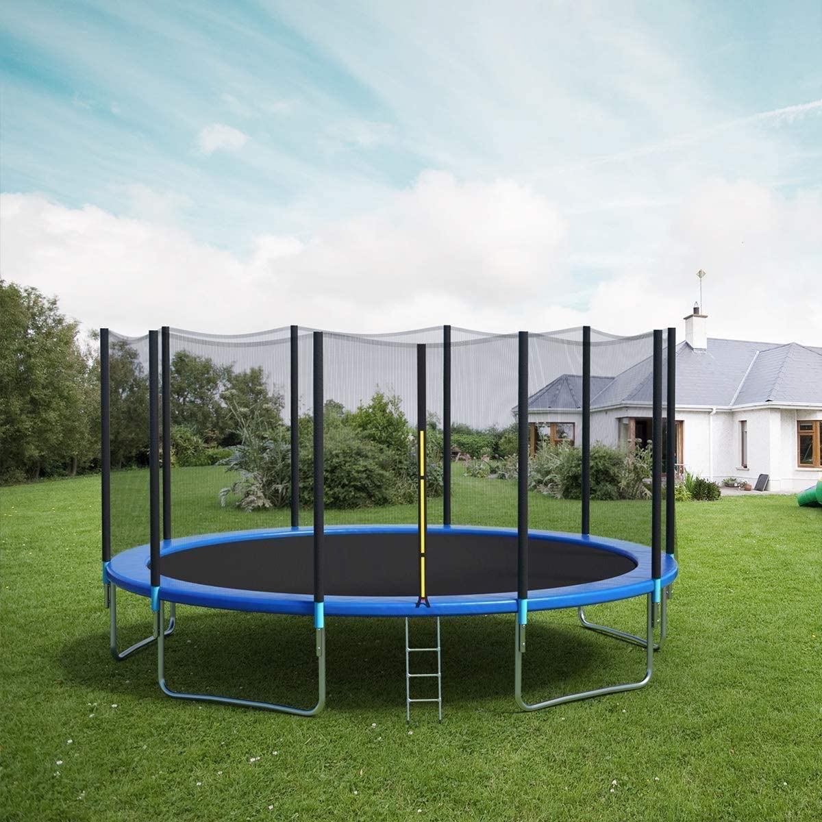 CalmMax Trampoline 12FT Jump Recreational Trampolines with Enclosure Net &ndash; ASTM Approved &ndash
