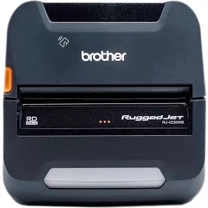 Brother RuggedJet RJ4250WBL Mobile Direct Thermal Printer - Monochrome - Portable - Label/Receipt Print - USB - Bluetooth